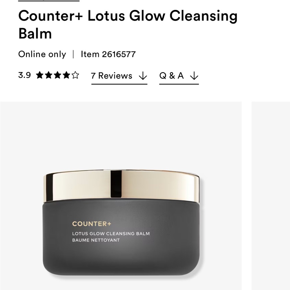 Beautycounter counter+ lotus glow cleansing brand new never used